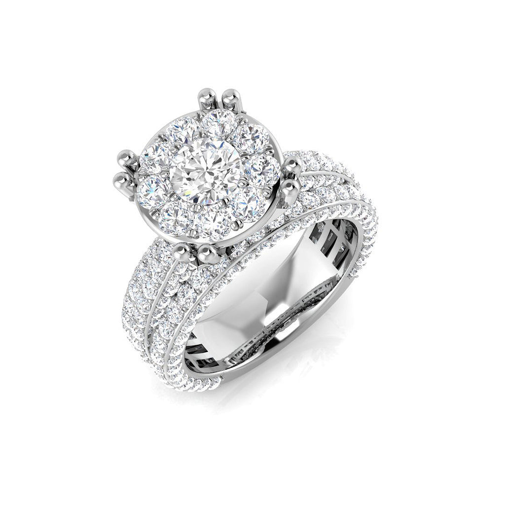 SR354 — Ring - 9 KT White Gold