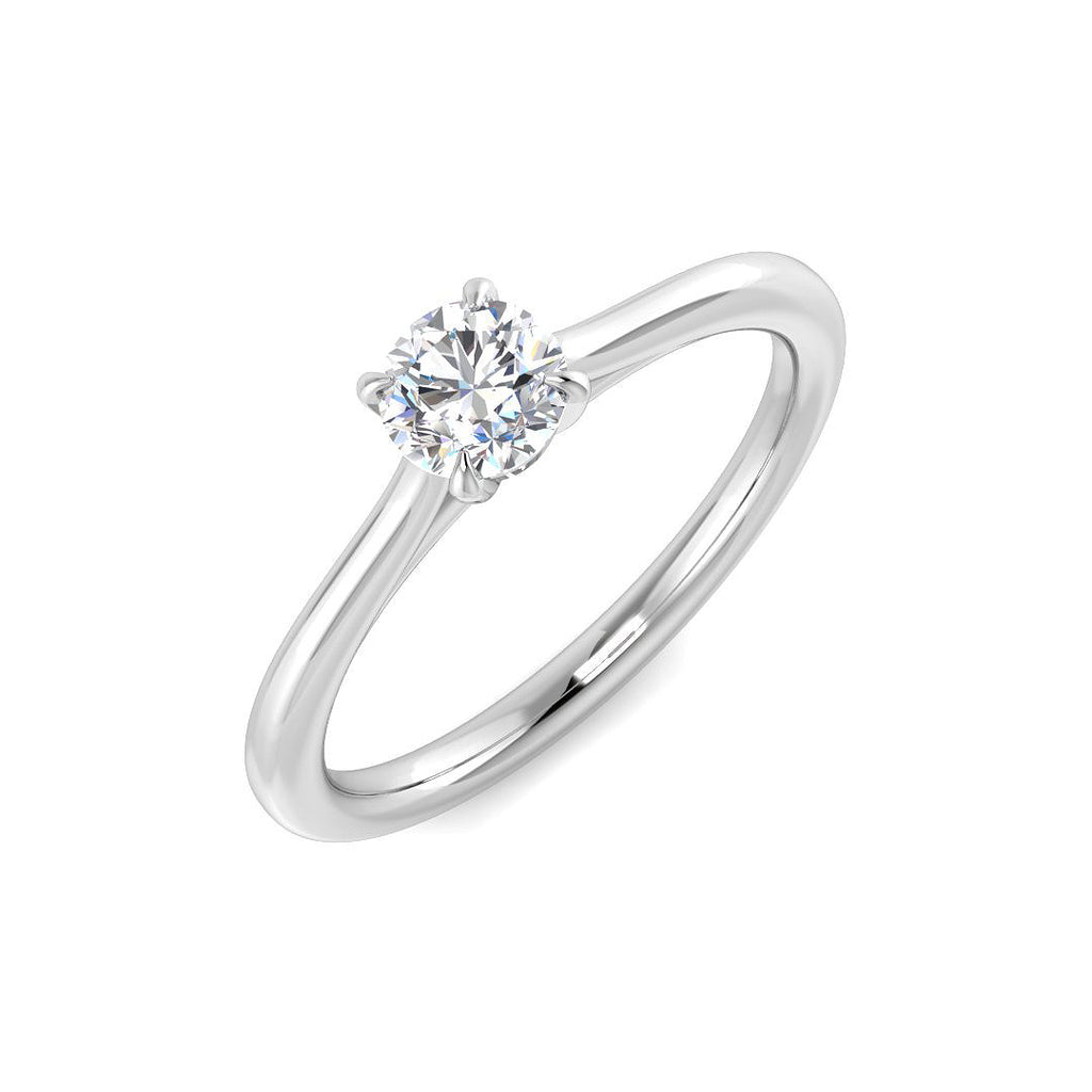 SR3634 — Ring - 9 KT White Gold
