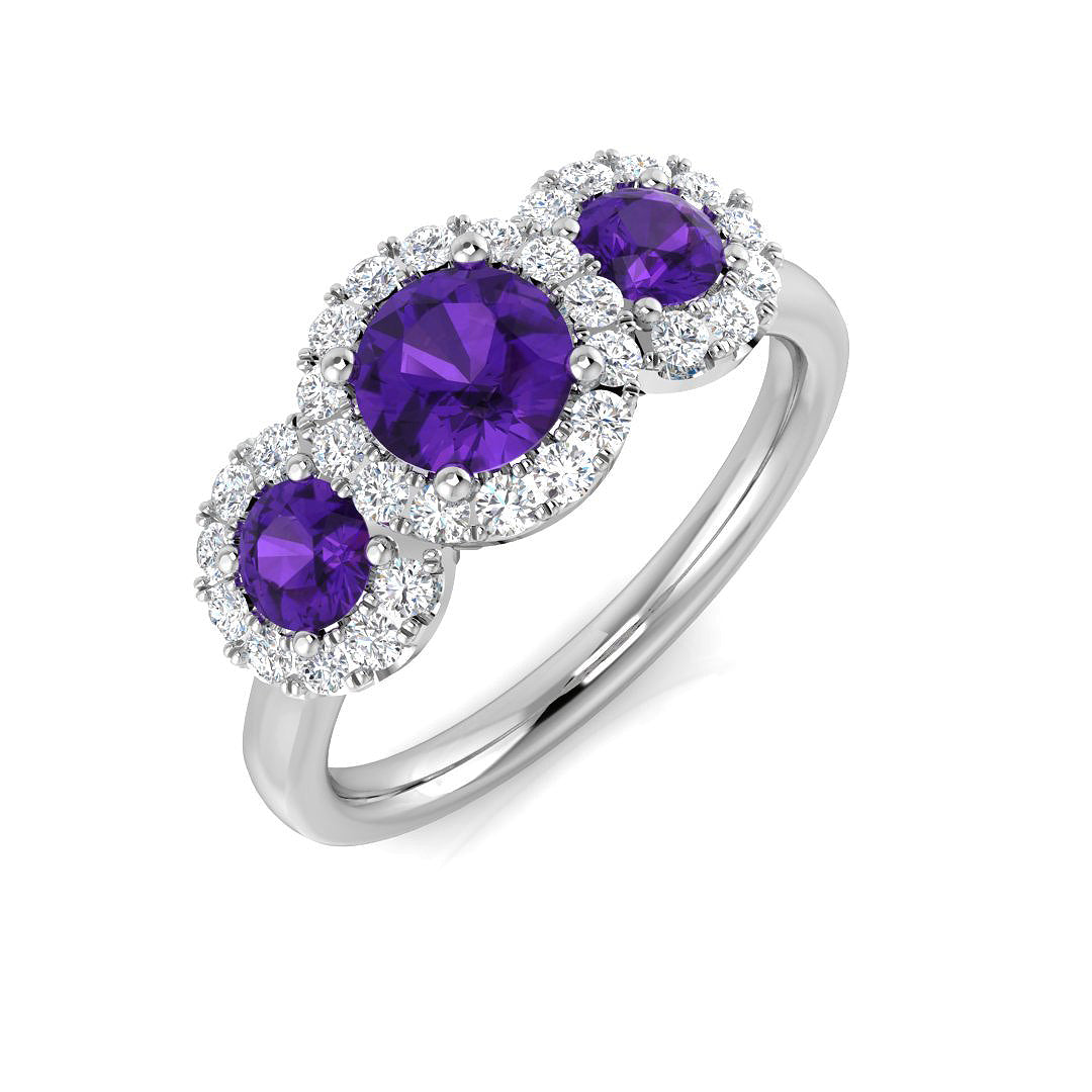 SR3672 — Ring - 9k White Gold