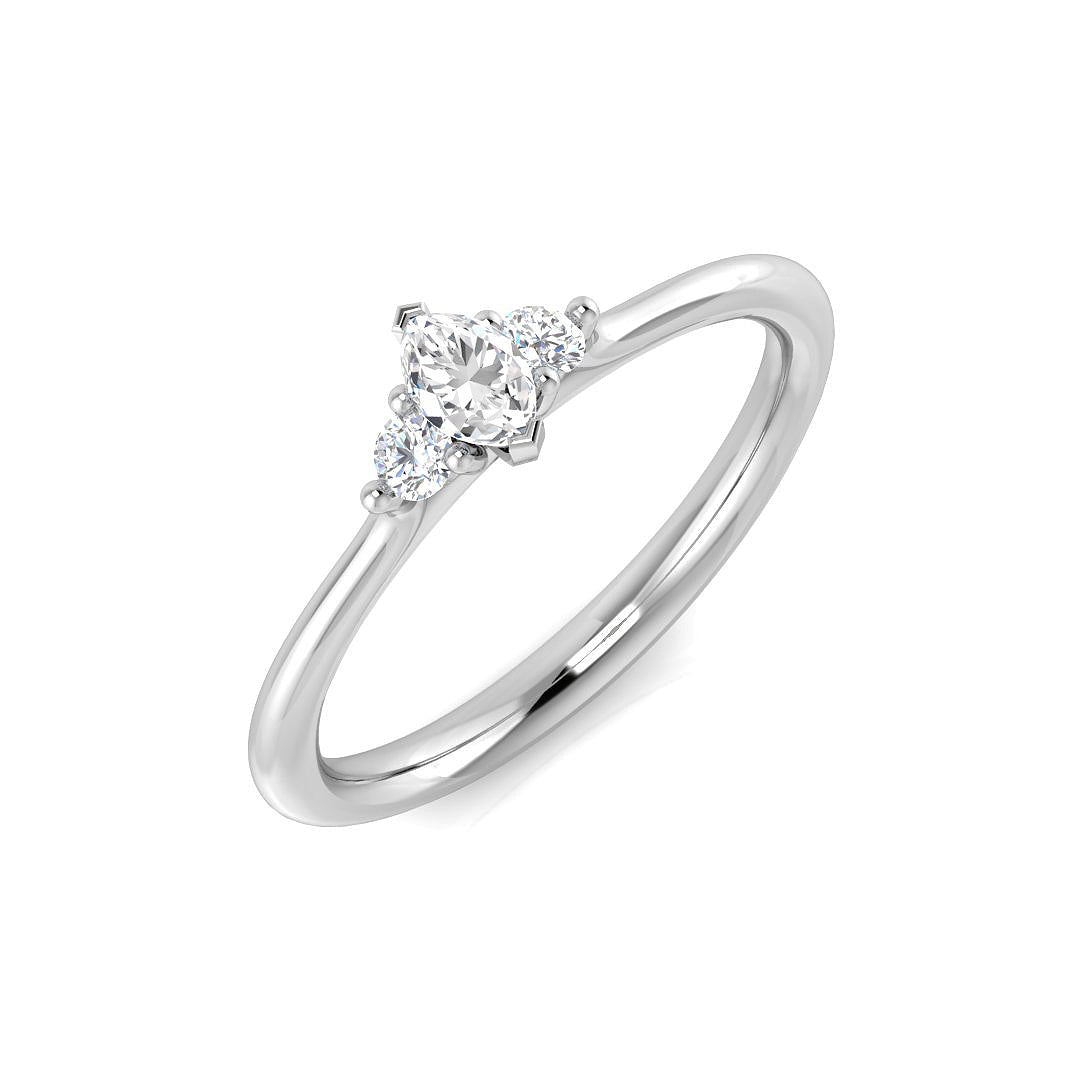 SR3675 — Ring - 9k White Gold