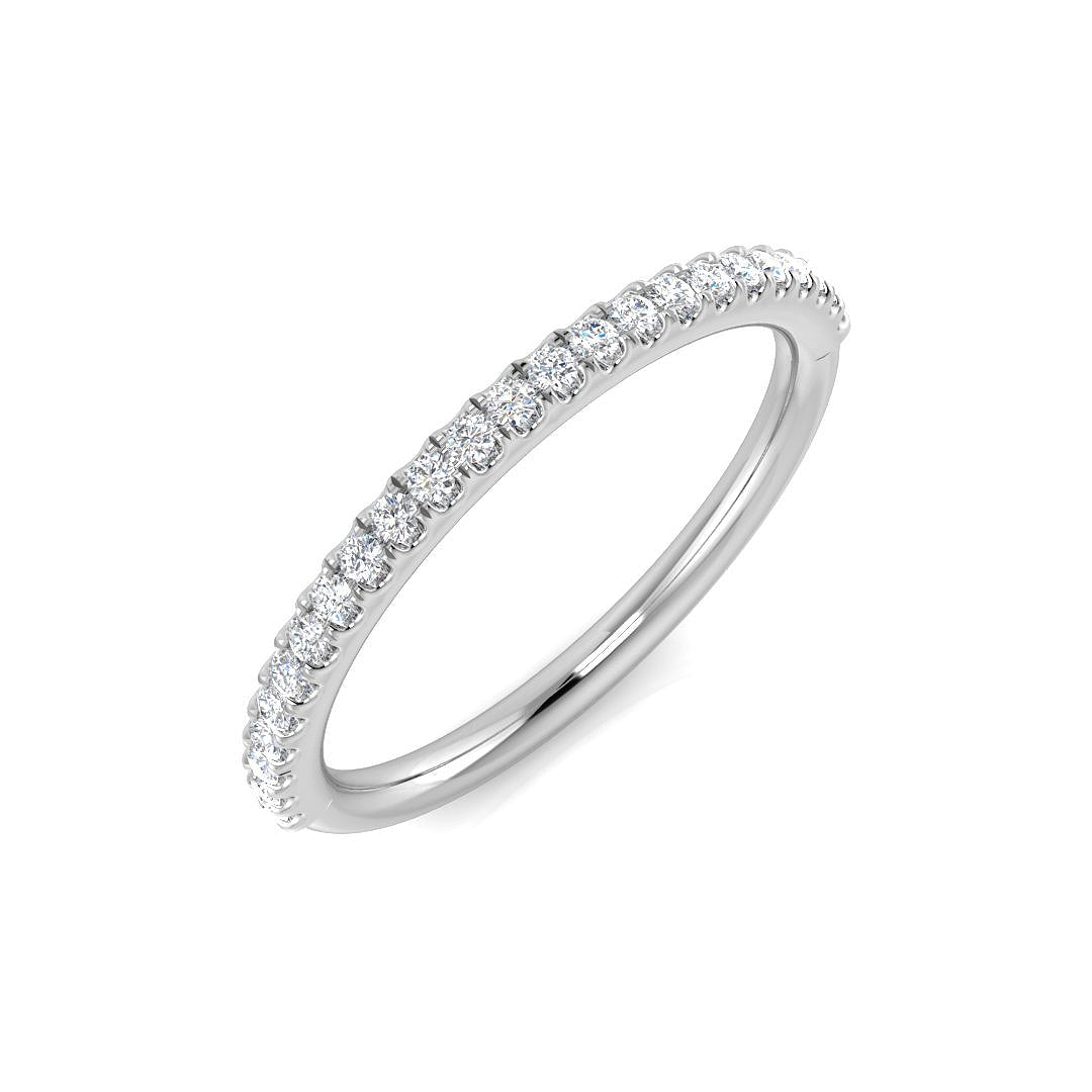 SR3688 — Ring - 9 KT White Gold