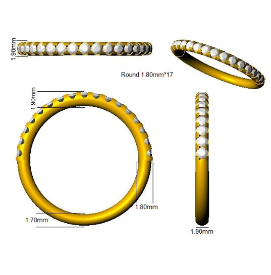 SR3690 — Ring - 9k Yellow Gold detail