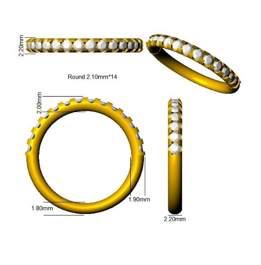 SR3691 — Ring - 9k Yellow Gold detail
