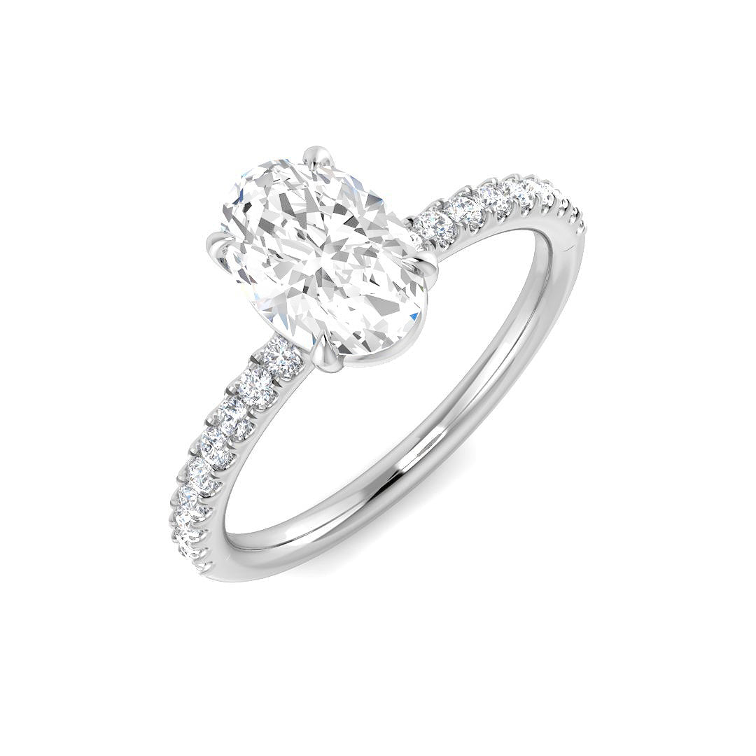 SR3782 — Ring - 9k White Gold