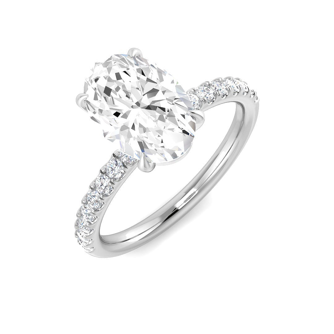 SR3790 — Ring - 9k White Gold
