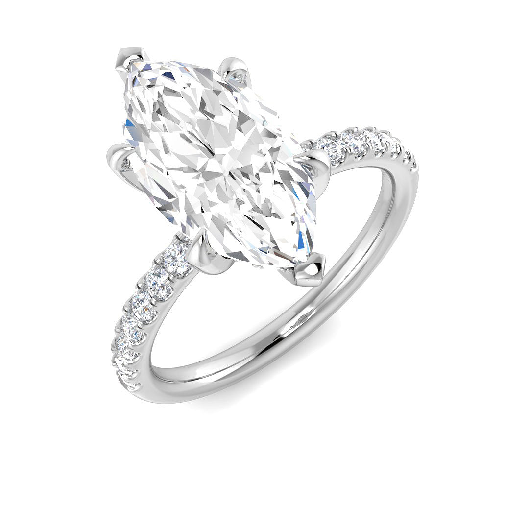 SR3819 — Ring - 9k White Gold