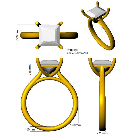 SR3847 — Ring - 18 KT Two Tone detail