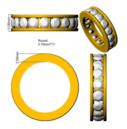 SR3861 — Ring - 9k Yellow Gold detail