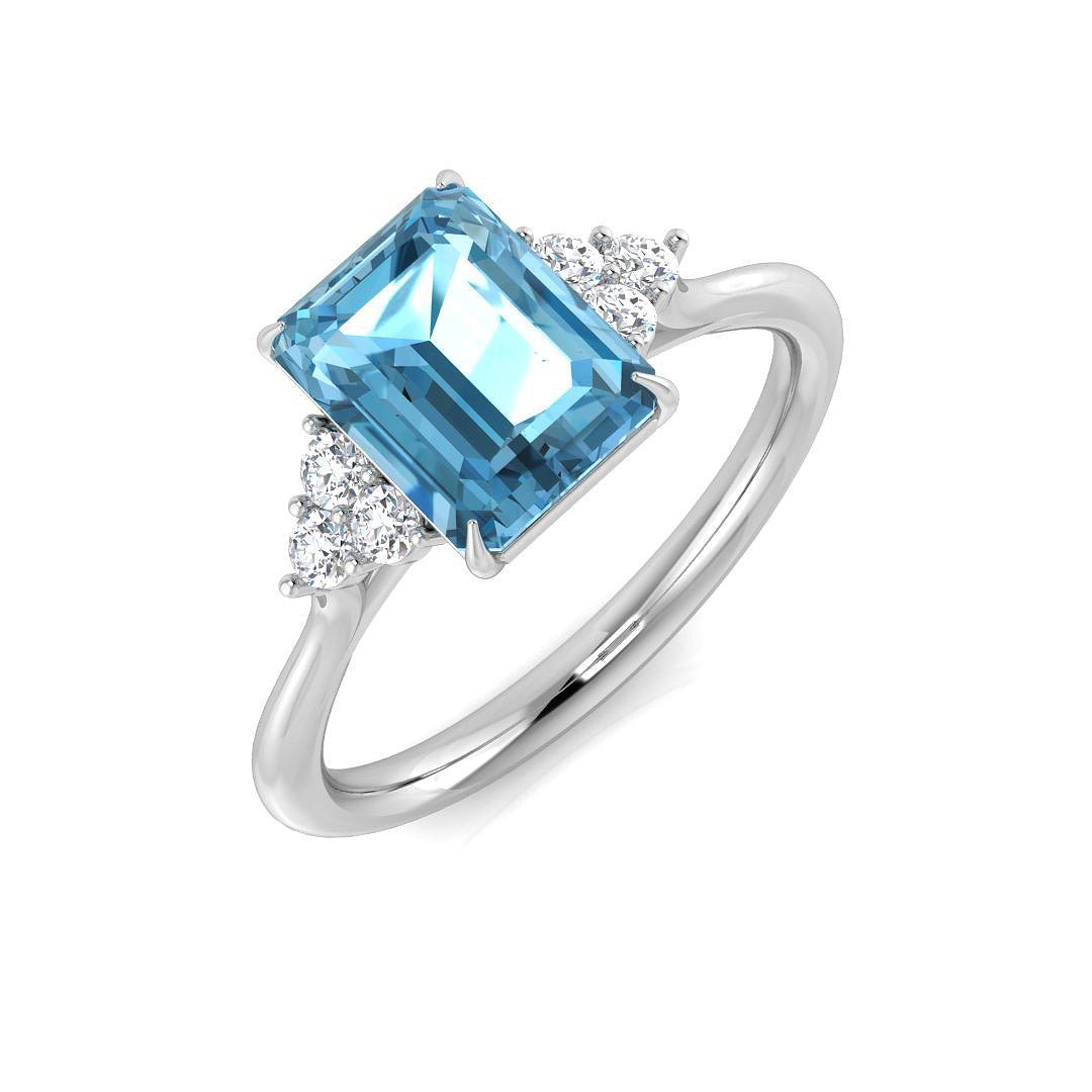 SR3876 — Ring - 9k White Gold