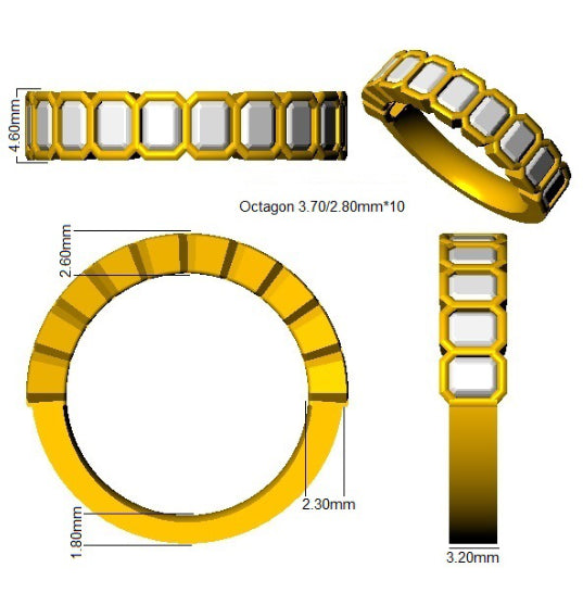 SR3896 — Ring - 9k Yellow Gold detail