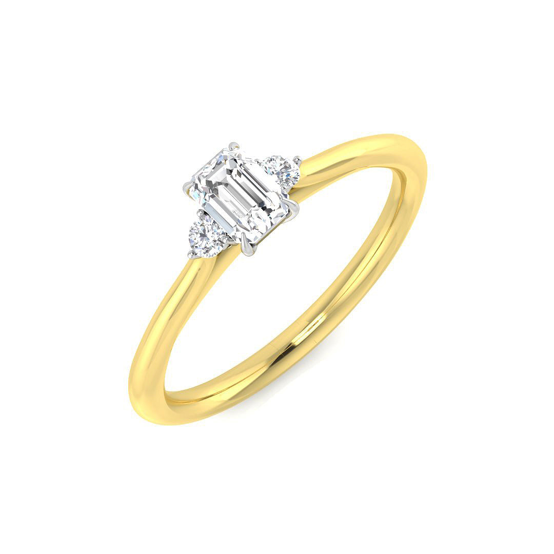 SR3901 — Ring - 18 KT Two Tone