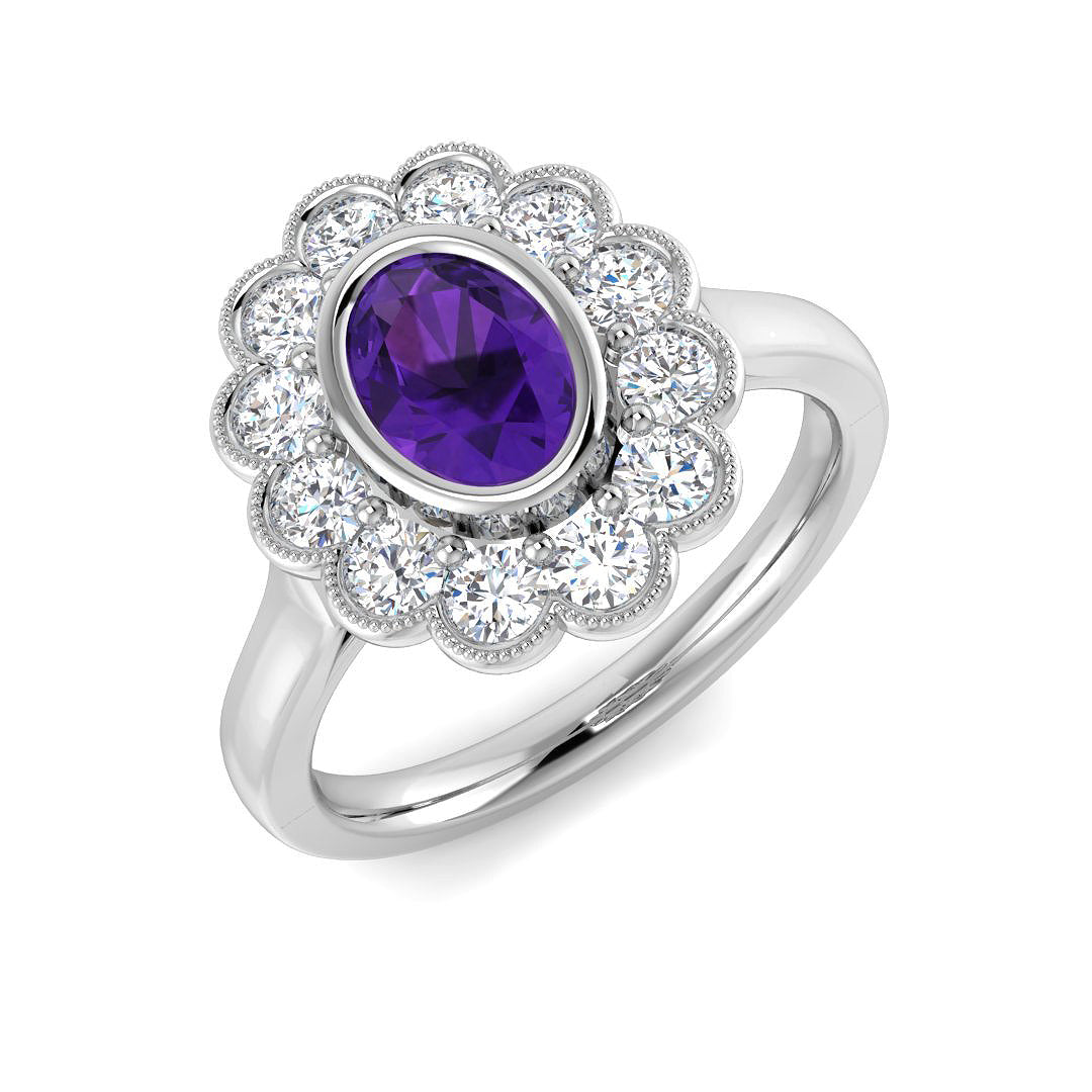 SR3907 — Ring - 9k White Gold