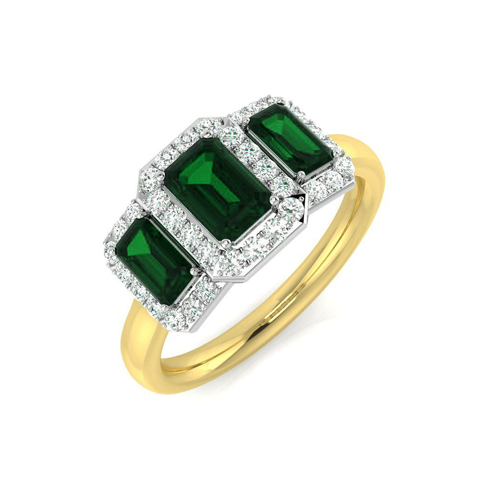 SR393 — Ring - 18 KT Two Tone