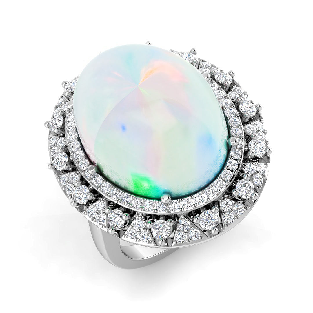 SR3992 — Ring - 9k White Gold