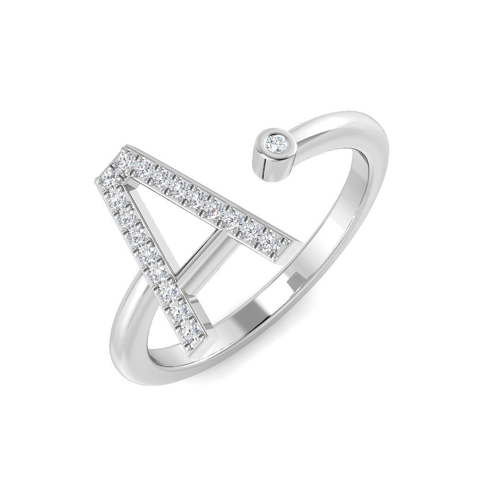 SR4067-A — Ring - 9k White Gold