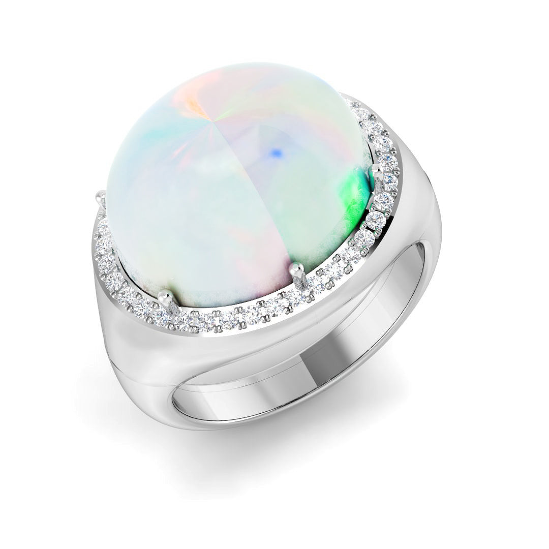 SR4151 — Ring - 9k White Gold