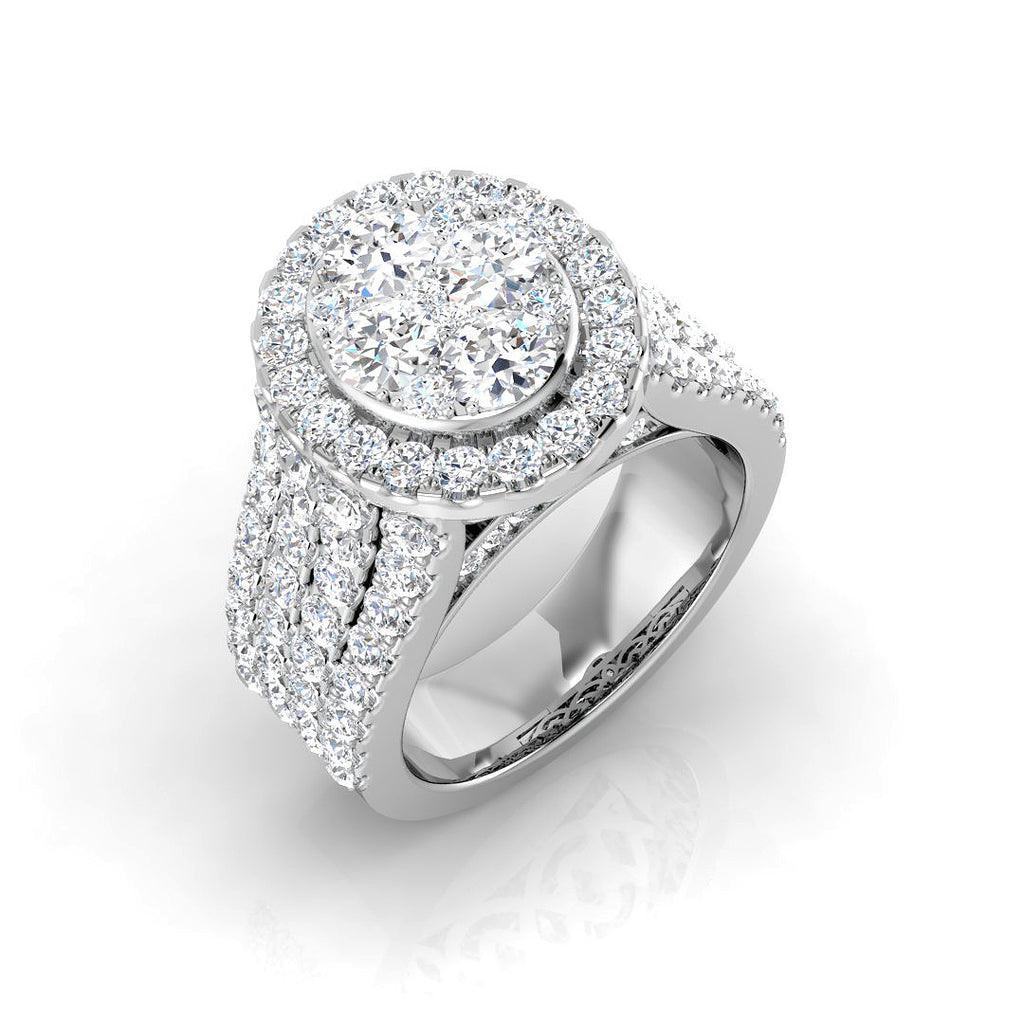 SR417 — Ring - 9k White Gold