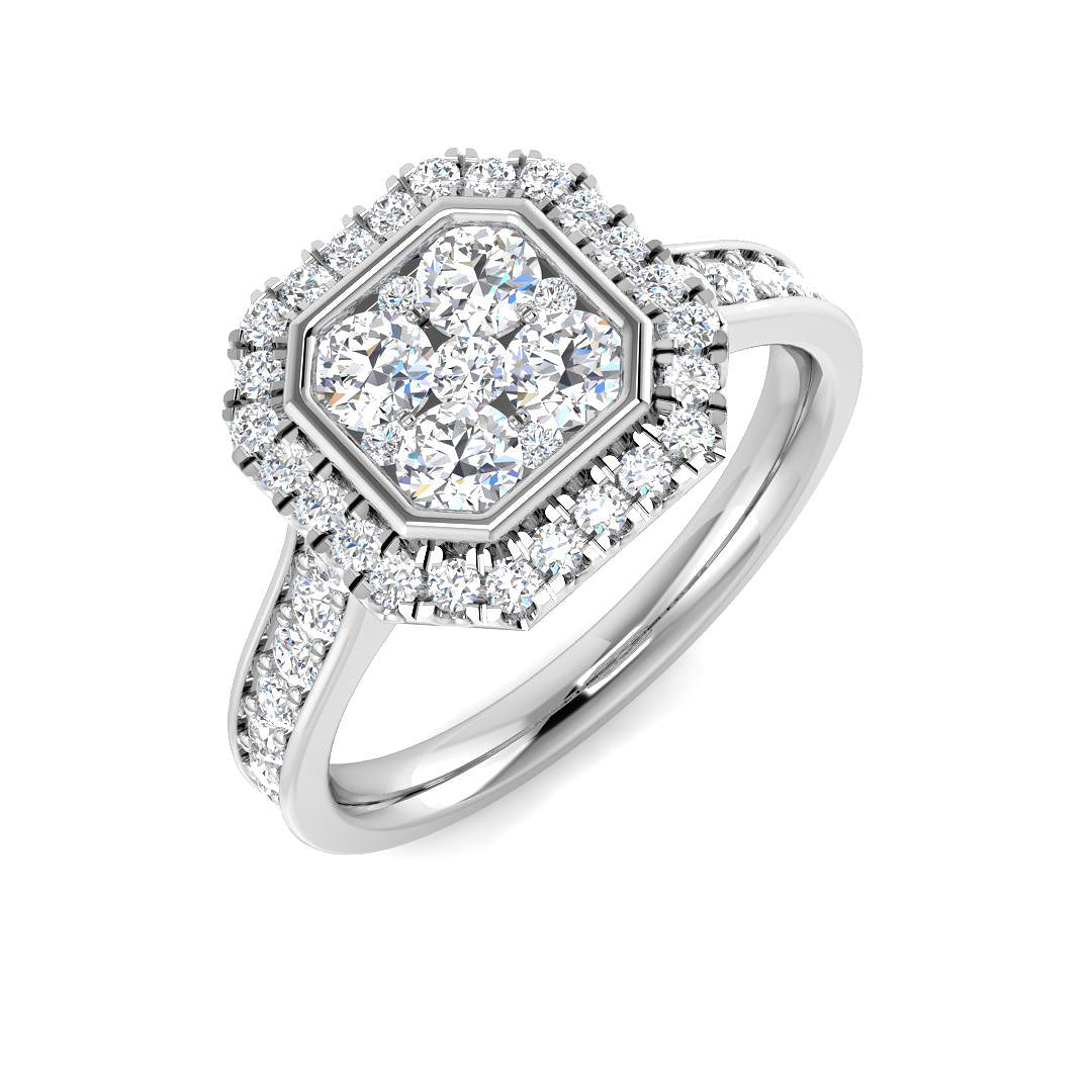SR4238 — Ring - 9k White Gold