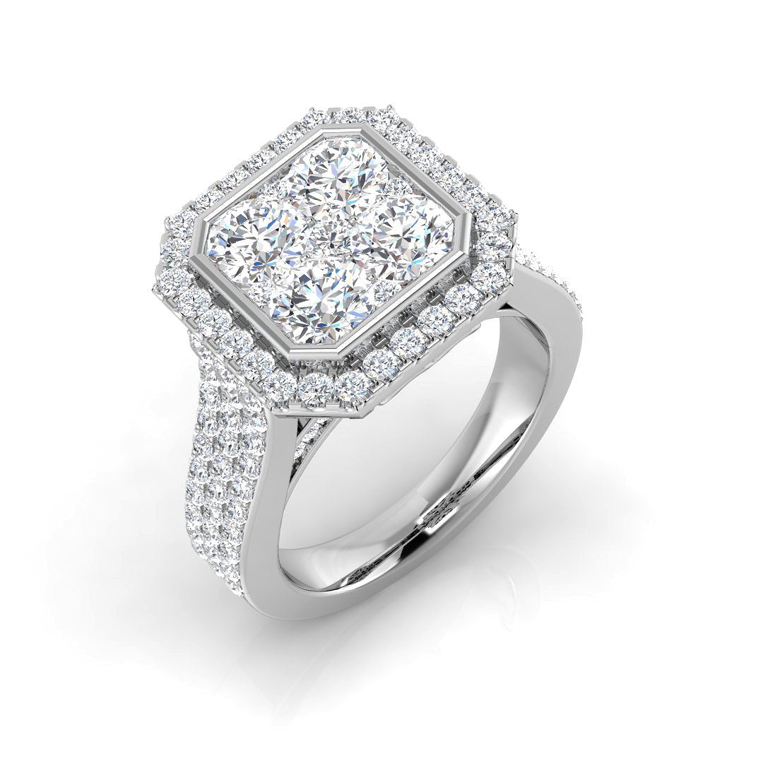 SR424 — Ring - 9k White Gold