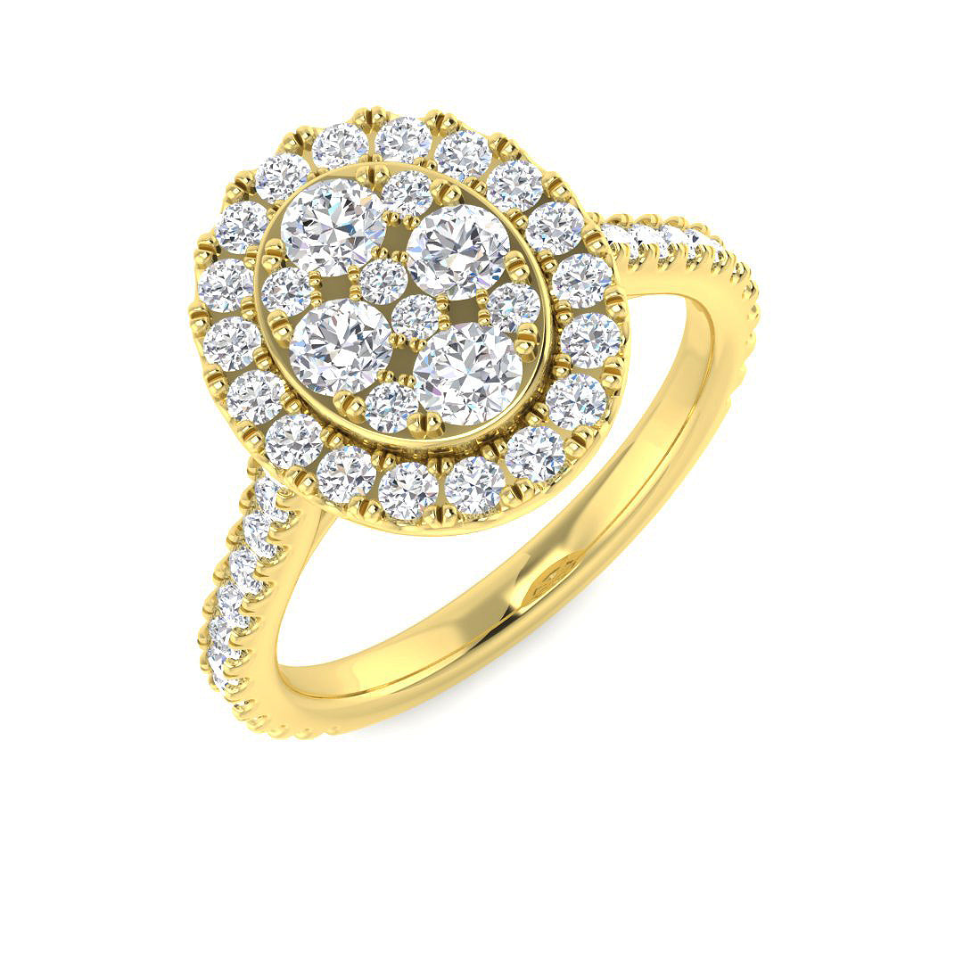 SR4250 — Ring - 9k Yellow Gold
