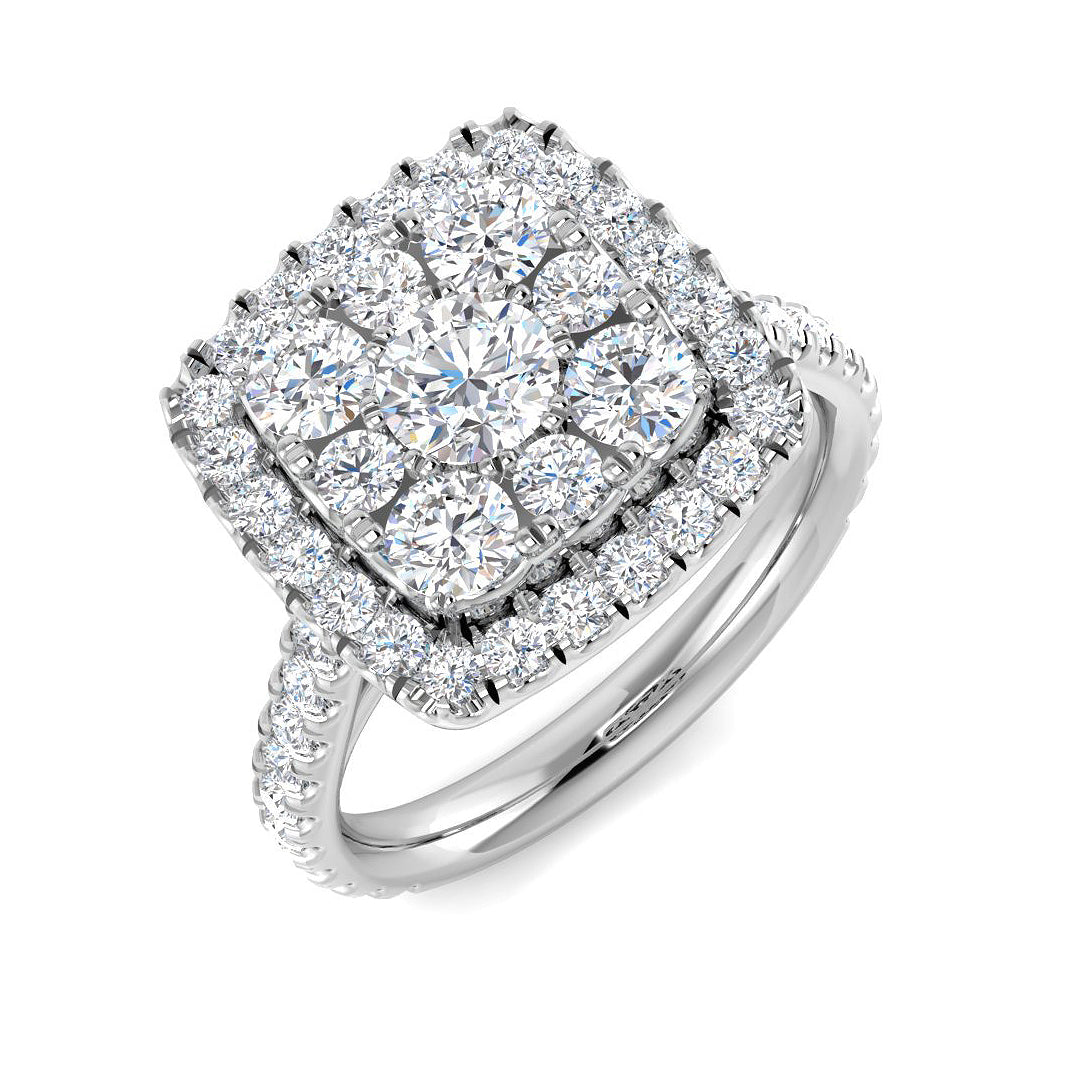 SR4254 — Ring - 9k White Gold
