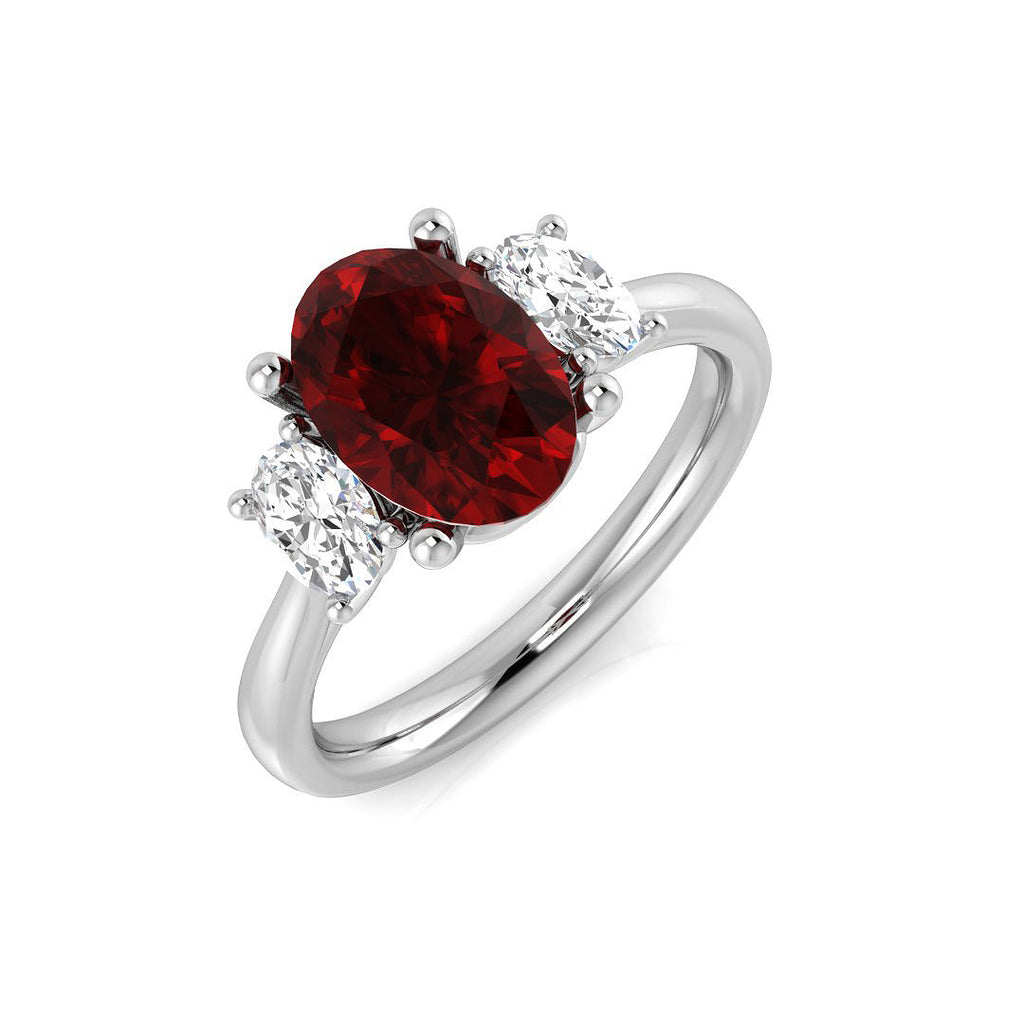 SR427 — Ring - 9 KT White Gold