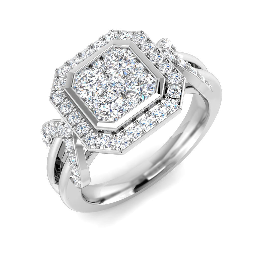 SR4287 — Ring - 9k White Gold