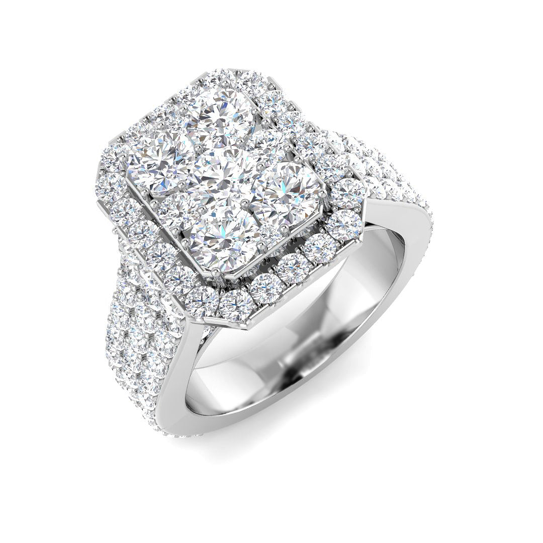 SR4289 — Ring - 9k White Gold