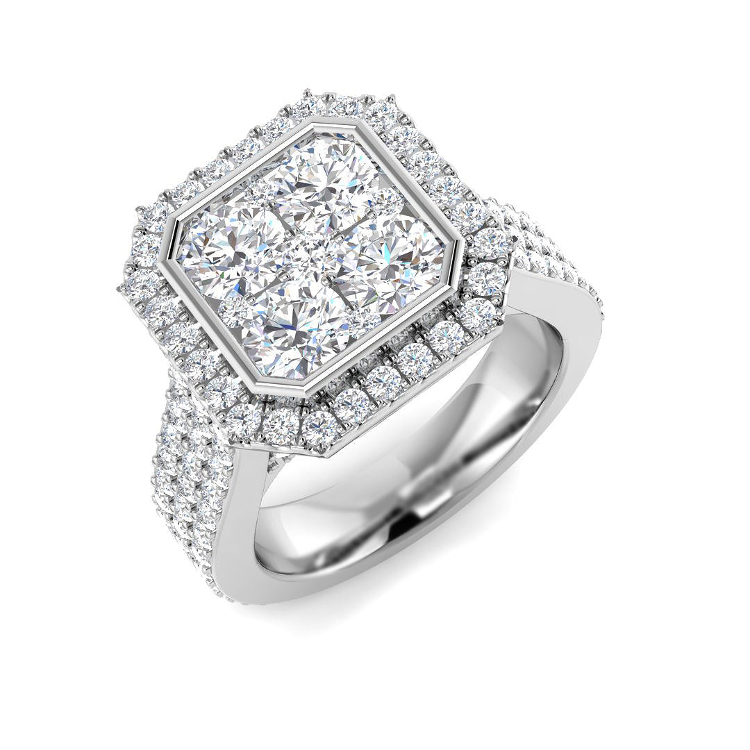 SR4291 — Ring - 9k White Gold