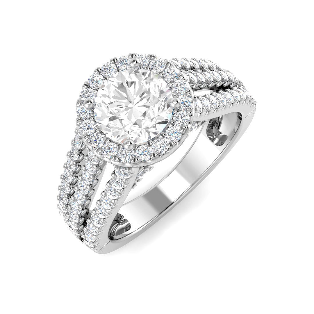 SR4337 — Ring - 9 KT White Gold
