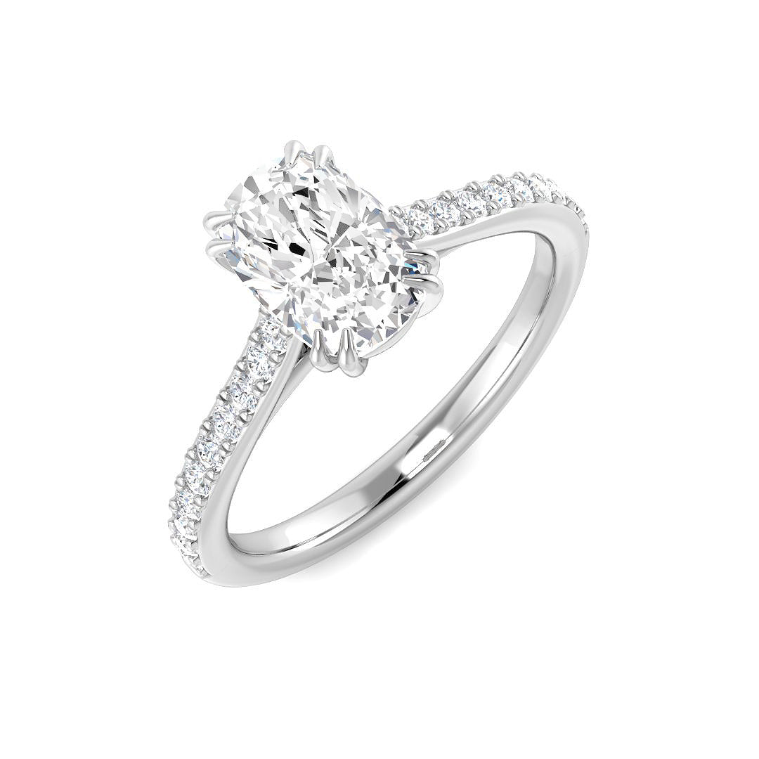 SR4346 — Ring - 9k White Gold