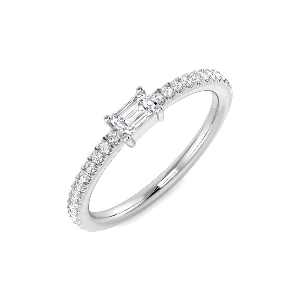 SR4357 — Ring - 9k White Gold