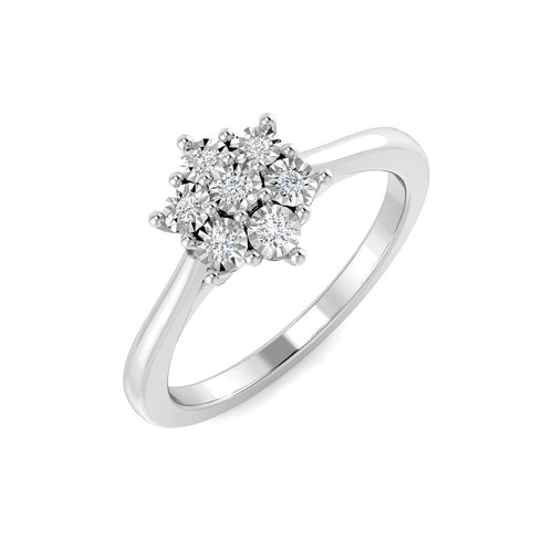SR4364 — Ring - 9k White Gold