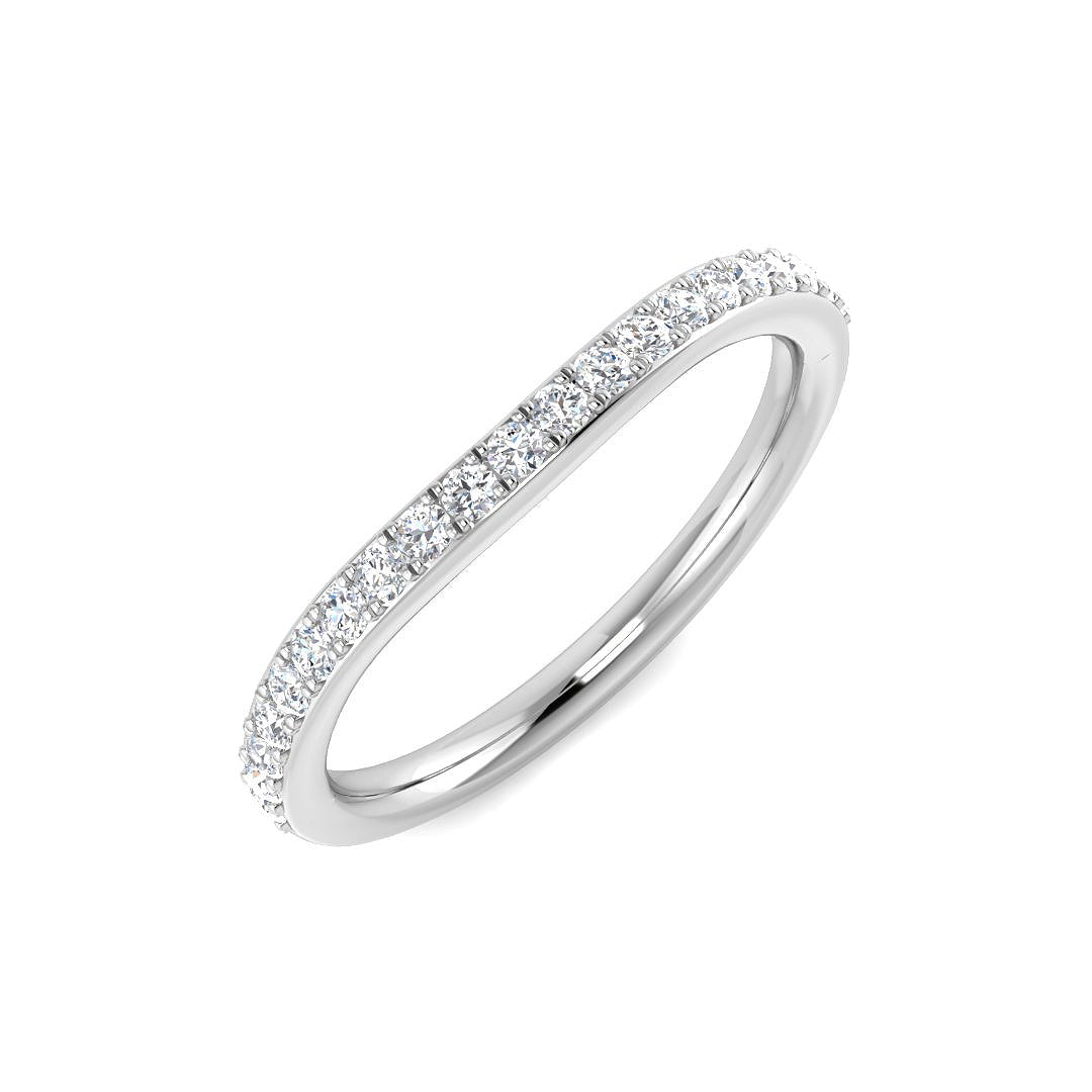 SR43B — Ring - 9k White Gold