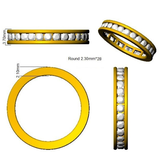 SR4434 — Ring - 9k Yellow Gold detail