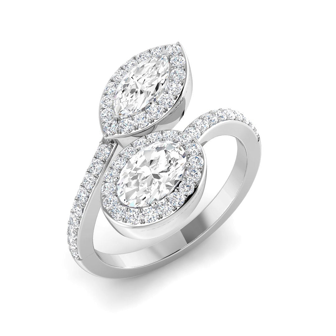 SR4443 — Ring - 9k White Gold