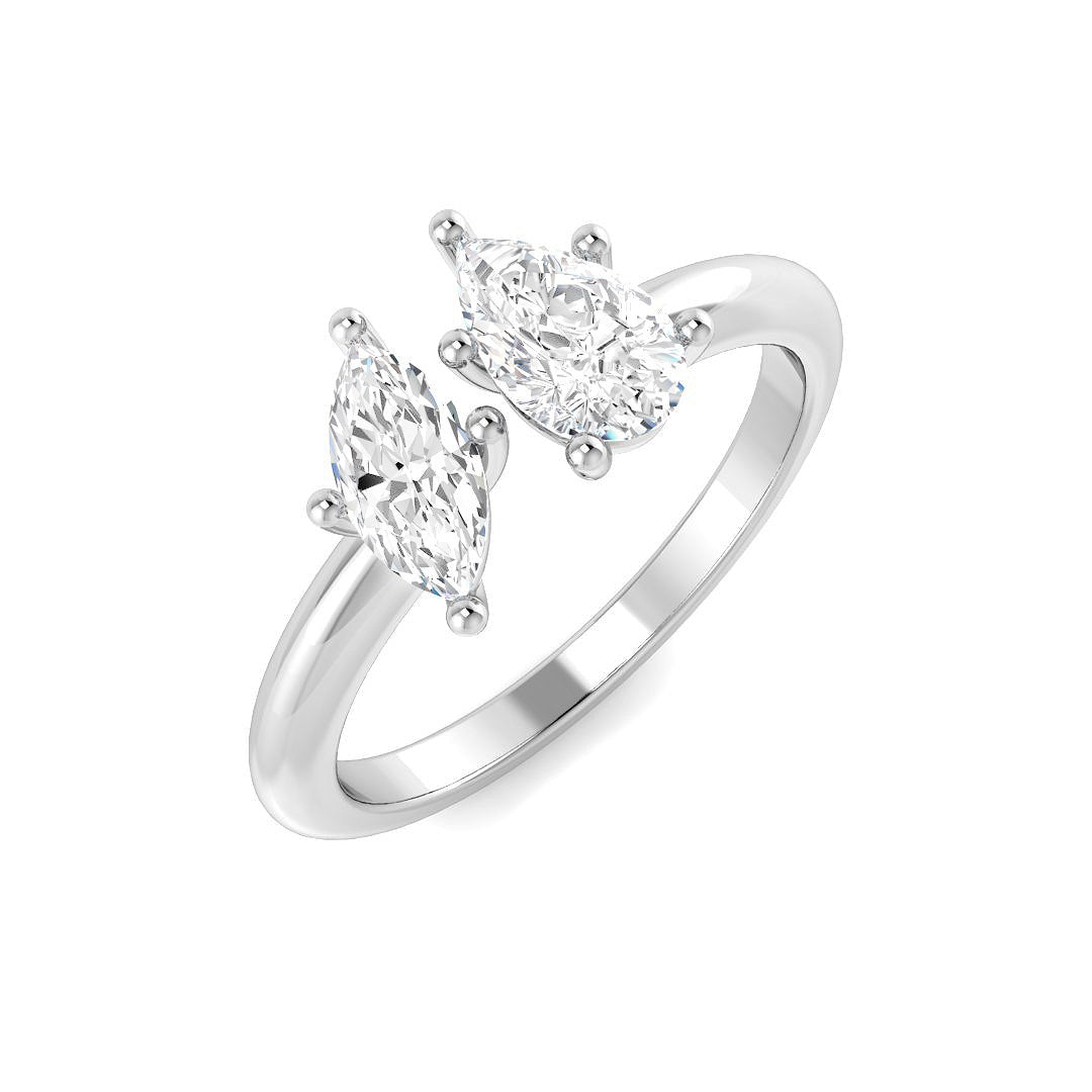 SR4444 — Ring - 9k White Gold