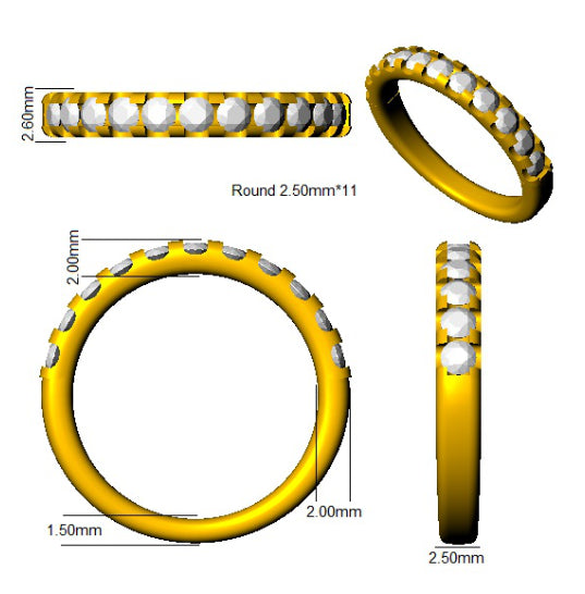 SR4449 — Ring - 9k Yellow Gold detail