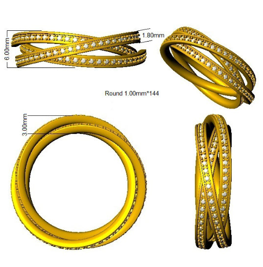 SR4453 — Ring - 9k Yellow Gold detail