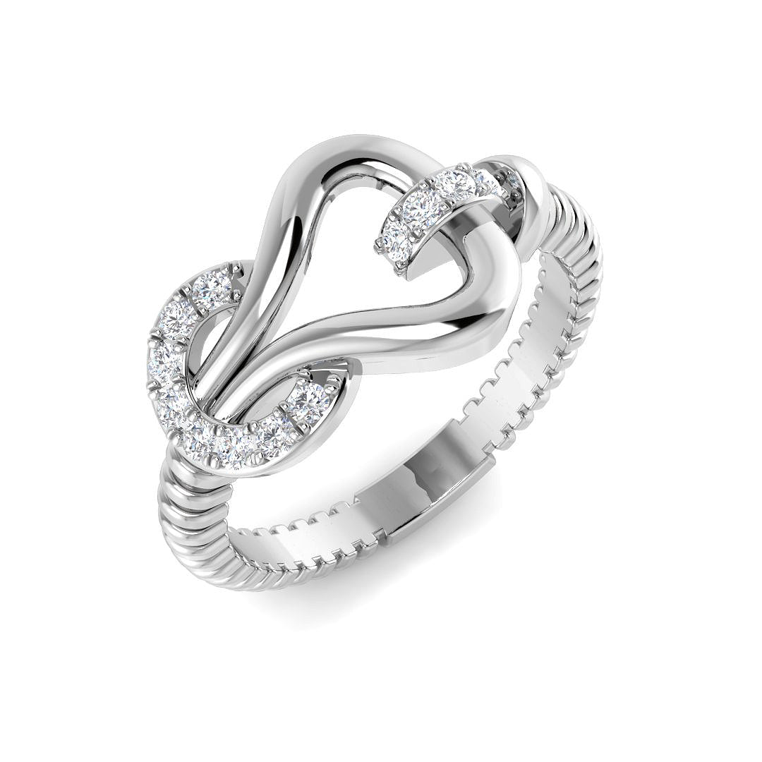 SR4497 — Ring - 9k White Gold