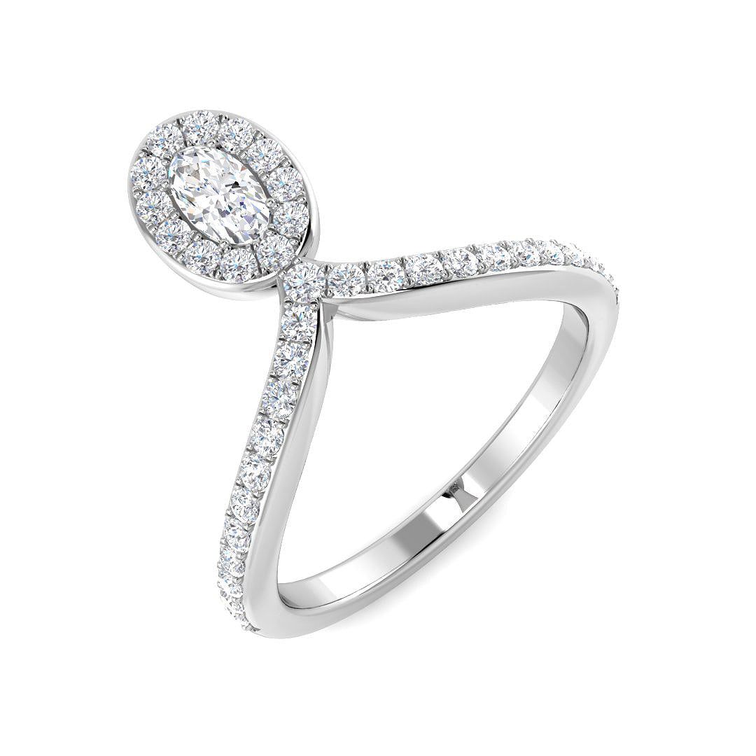 SR4508 — Ring - 9k White Gold