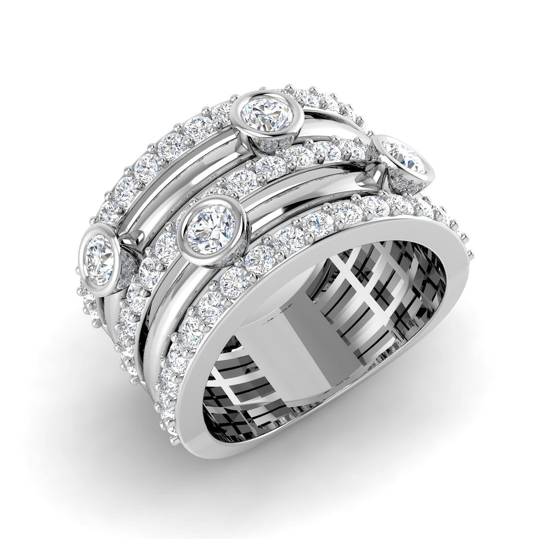 SR4509 — Ring - 9k White Gold