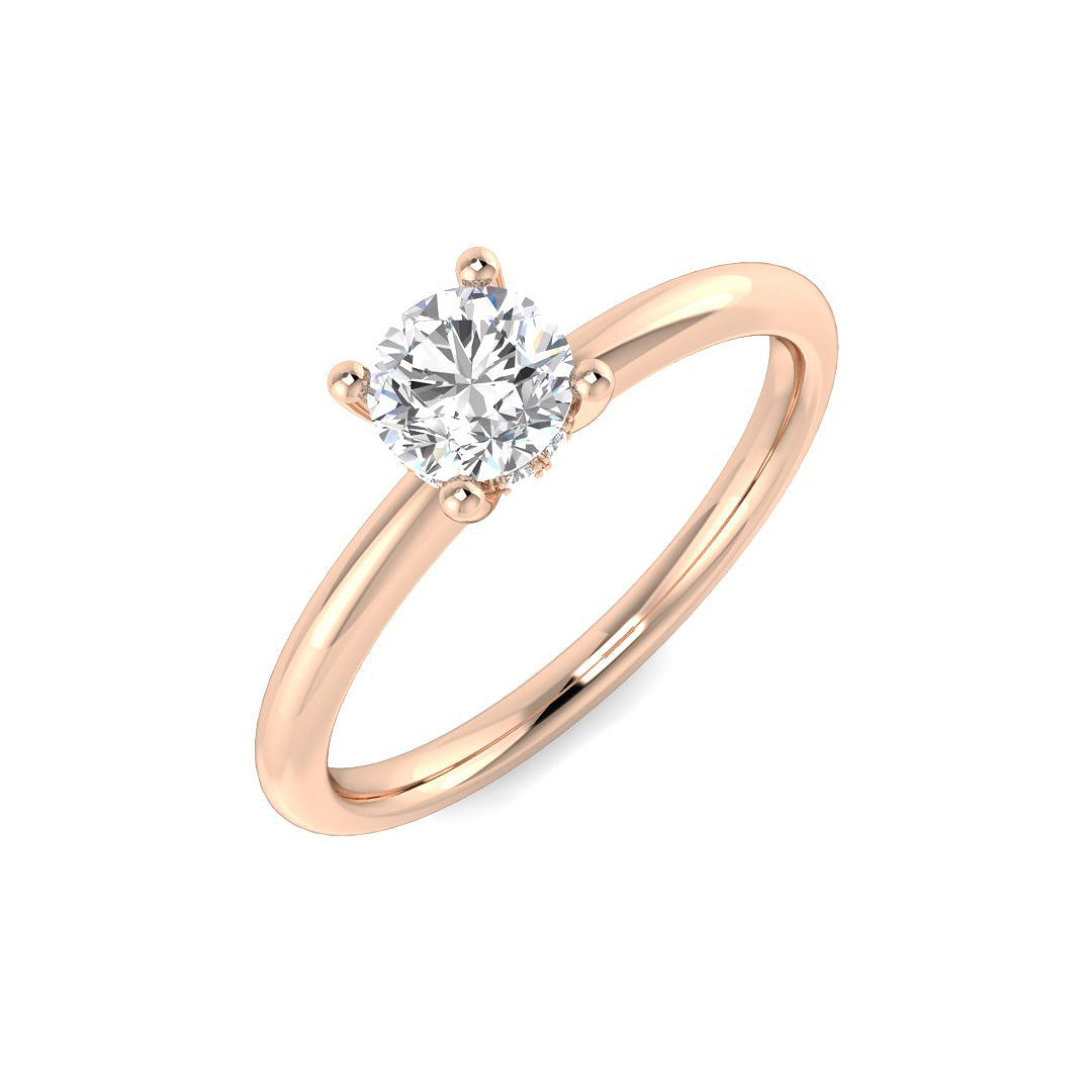 SR4532-5.0MM — Ring - 9k Rose Gold