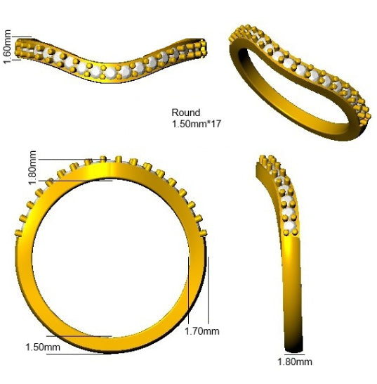 SR4544 — Ring - 9k Yellow Gold detail