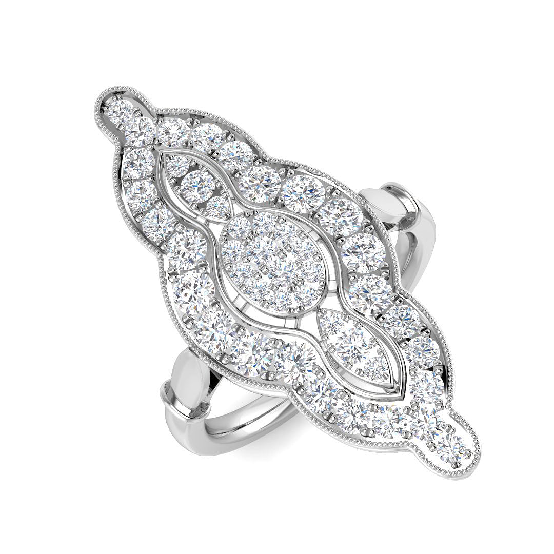 SR4550 — Ring - 9k White Gold