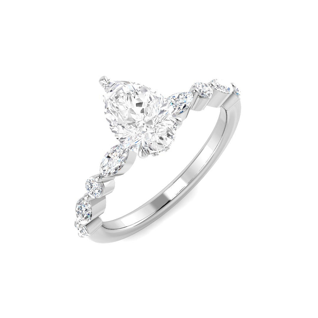 SR4555 — Ring - 9k White Gold