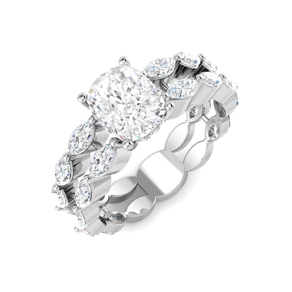 SR4556 — Ring - 9k White Gold