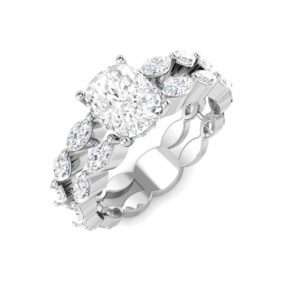 SR4556 — Ring - 9k White Gold