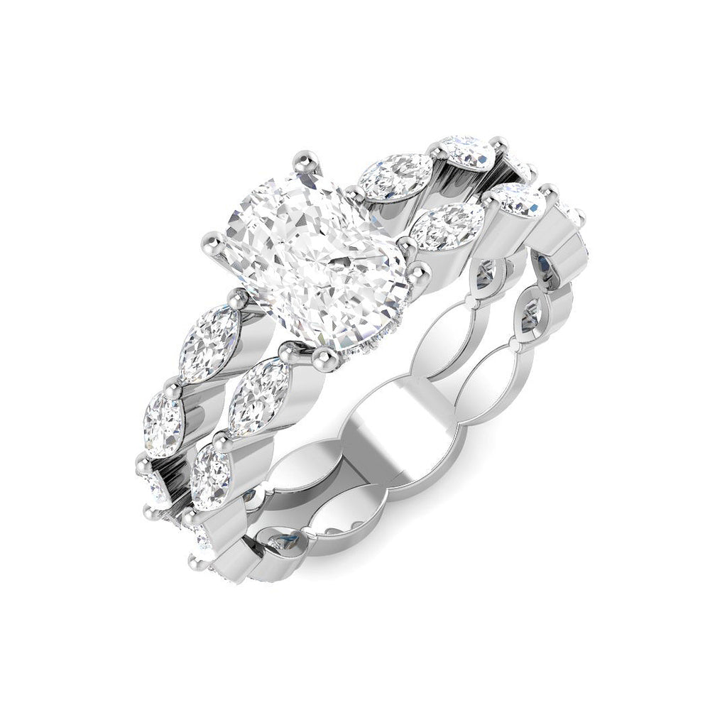 SR4557 — Ring - 9k White Gold
