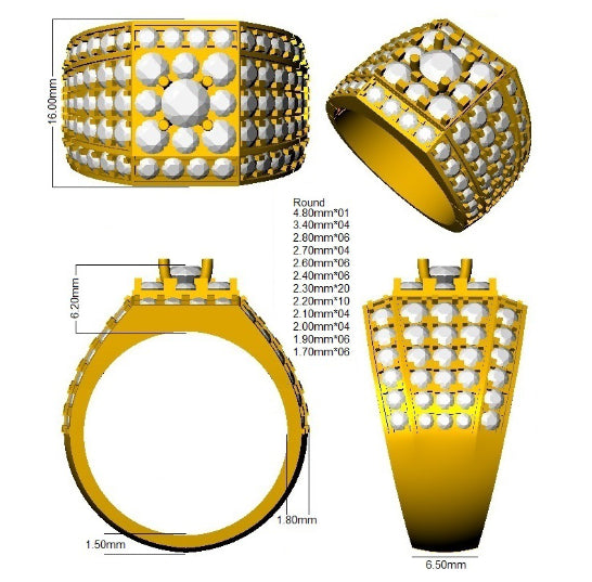 SR4592 — Ring - 9k Yellow Gold detail